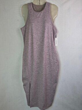 Calvin Klein Performance Women's Heathered Purple MIDI Tank Dress Size M‎